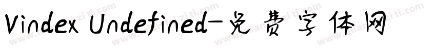 Vindex Undefined字体转换